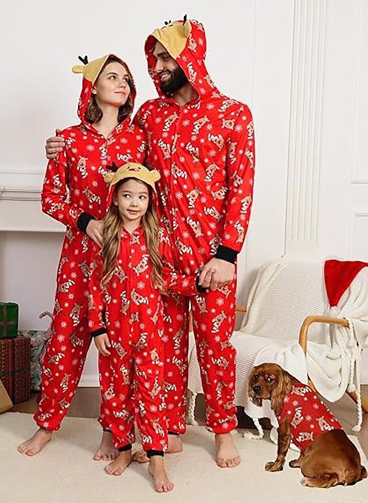 TAPIT Christmas Family Matching Pajamas Classical Nightwear Sleepwear Sets Long Sleeve Pjs for for Adults Kids and Baby Holiday Xmas Sleepwear Set (Baby Unisex) - Image 5