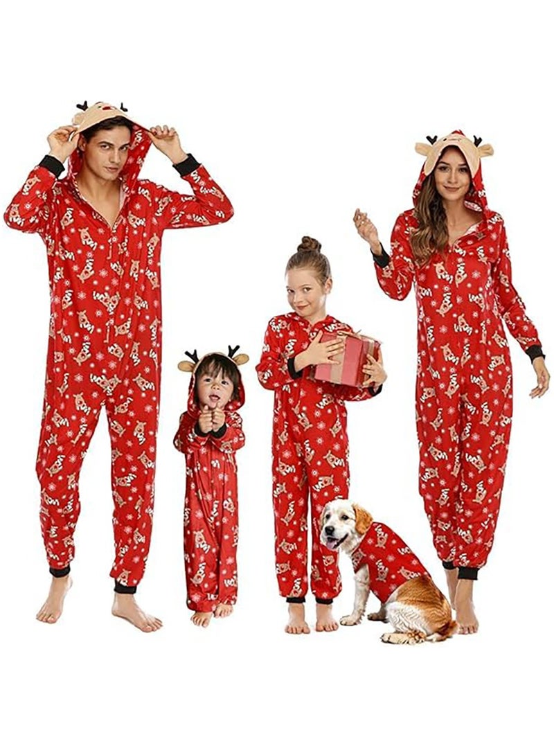TAPIT Christmas Family Matching Pajamas Classical Nightwear Sleepwear Sets Long Sleeve Pjs for for Adults Kids and Baby Holiday Xmas Sleepwear Set (Baby Unisex) - Image 1