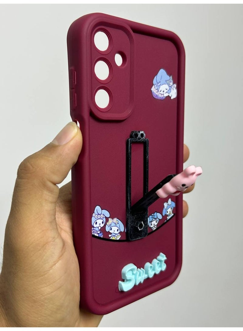 new cartoon-designed back cover with the word "Sweet" on it, compatible with the Samsung A15 phone. - Image 1