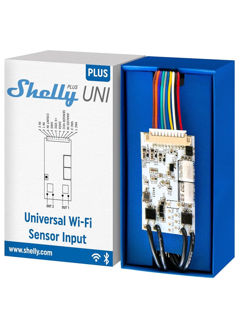 Shelly Plus Uni | Smart Wi-Fi and Bluetooth Operated Module with Dry Contacts | Home Automation | Compatible with Alexa & Google Home - Image 1