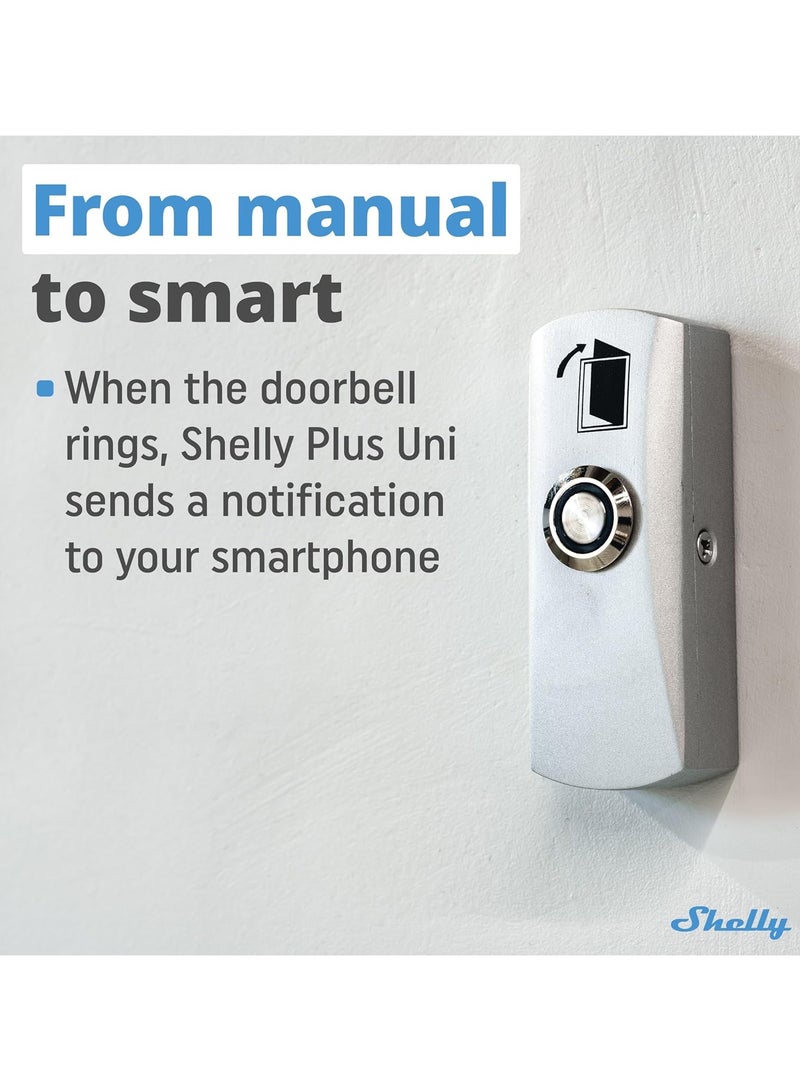 Shelly Plus Uni | Smart Wi-Fi and Bluetooth Operated Module with Dry Contacts | Home Automation | Compatible with Alexa & Google Home - Image 3