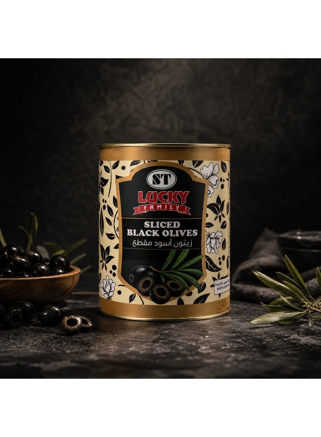ST Lucky Family Sliced Black Olives Large Can 3.1kg - Image 4