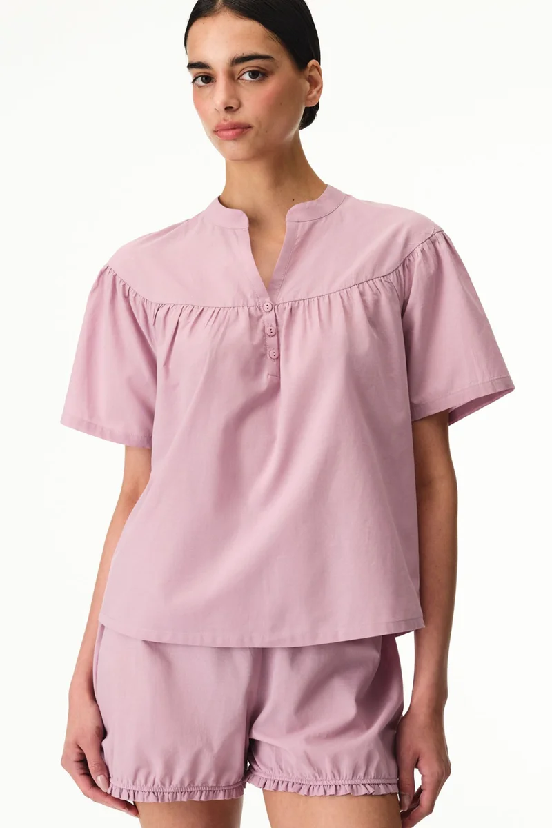 بنتي PENTI Petal Short Sleeve Shorts Pajama Set