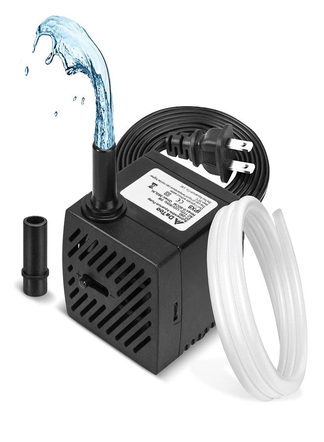 DaToo 95GPH 5W Small Submersible Water Pump Mini Fountain Pump Ultra Quiet For Aquarium Fish Tank Pond Statuary Hydroponics - Image 1