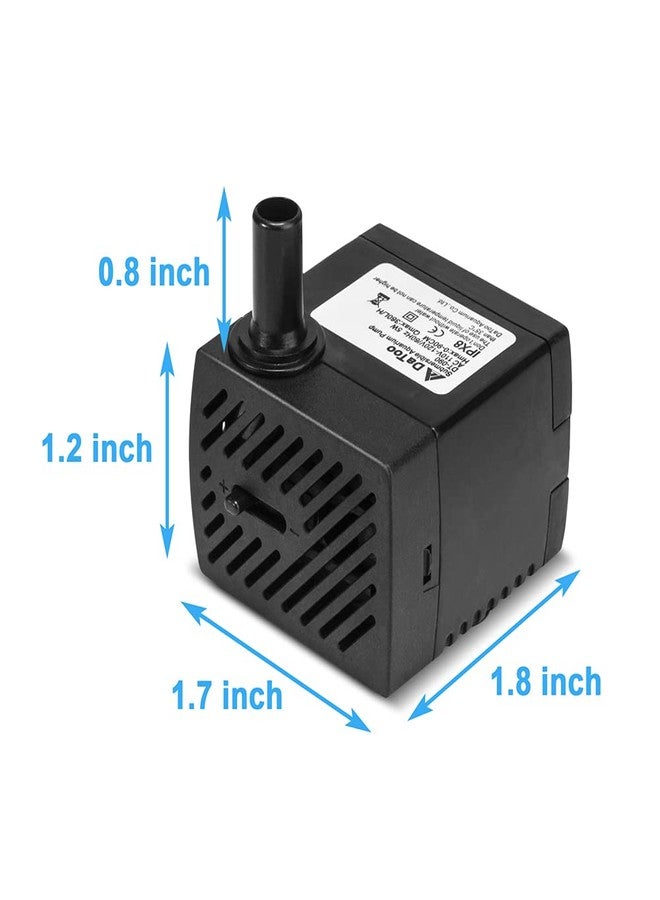 DaToo 95GPH 5W Small Submersible Water Pump Mini Fountain Pump Ultra Quiet For Aquarium Fish Tank Pond Statuary Hydroponics - Image 2