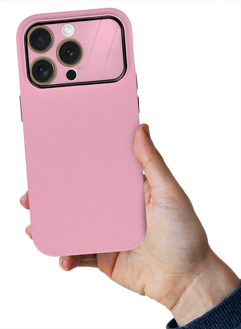 Hard Silicone Case Cover for Apple iPhone 13 Pro Max - Cover with Camera Protection Bumper - Auto Focus Design - Pink - Image 2