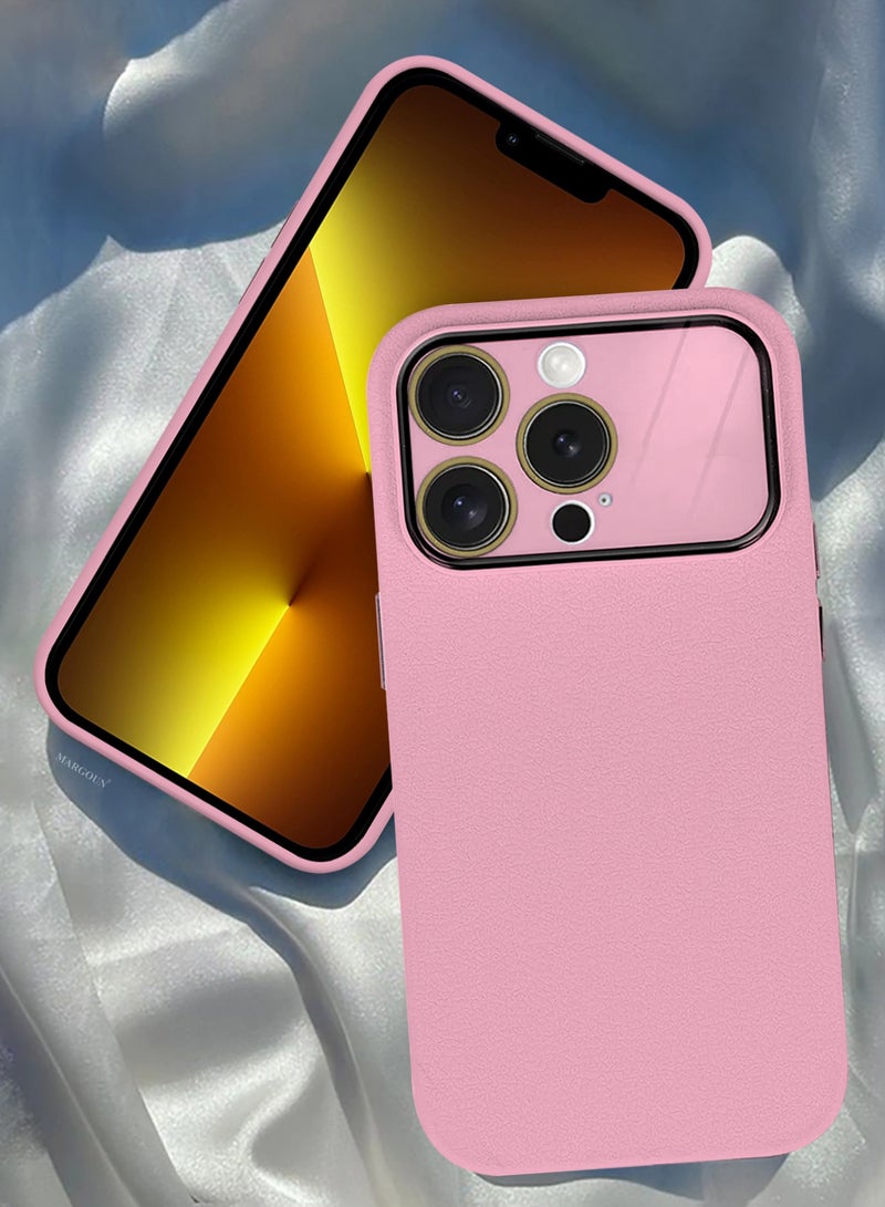 Hard Silicone Case Cover for Apple iPhone 13 Pro Max - Cover with Camera Protection Bumper - Auto Focus Design - Pink - Image 4