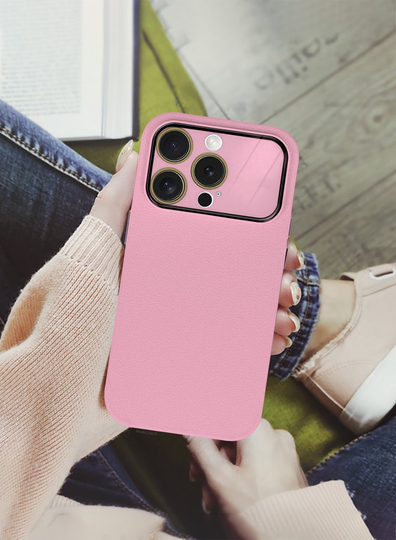 Hard Silicone Case Cover for Apple iPhone 13 Pro Max - Cover with Camera Protection Bumper - Auto Focus Design - Pink - Image 5