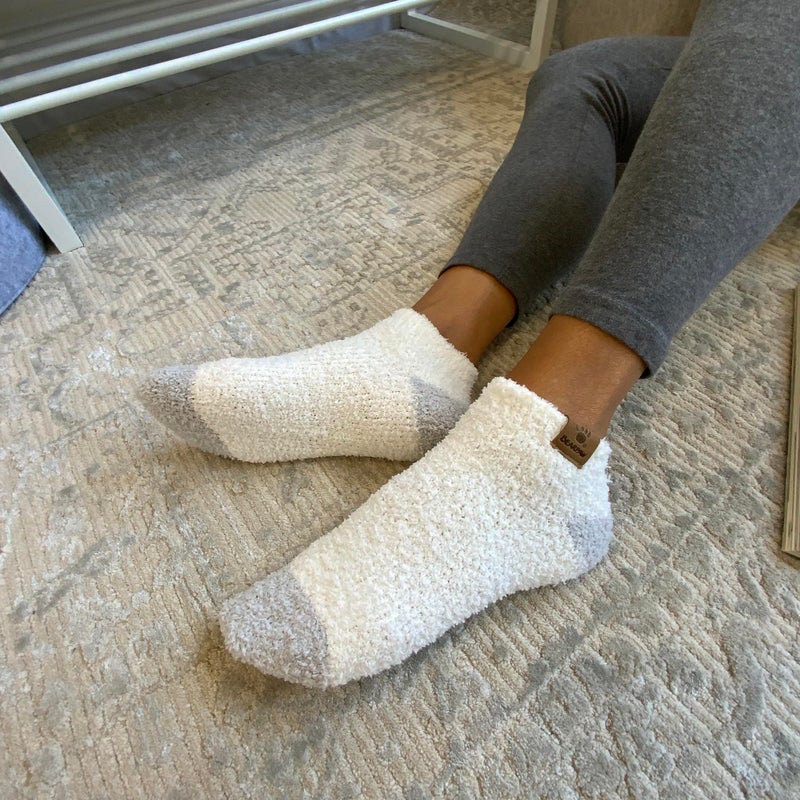 BEARPAW Ladies 6 Pair Pack Cozy Super Soft Warm Lounge Socks Multi Color Patterned Ankle and Low Cut, Moonbeam - Image 2