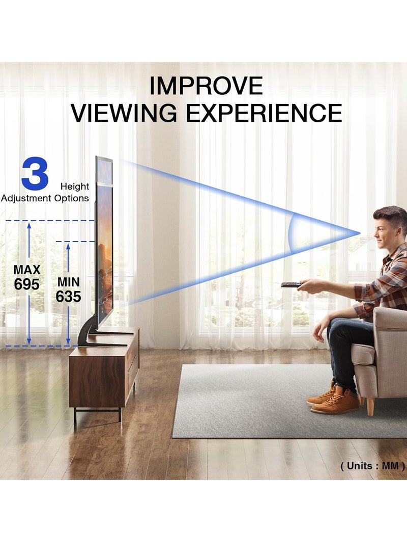 Universal TV Stand Legs for 20 to 65 TVs - Tabletop Replacement Pedestal for LCD/LED/OLED/Plasma - Image 2