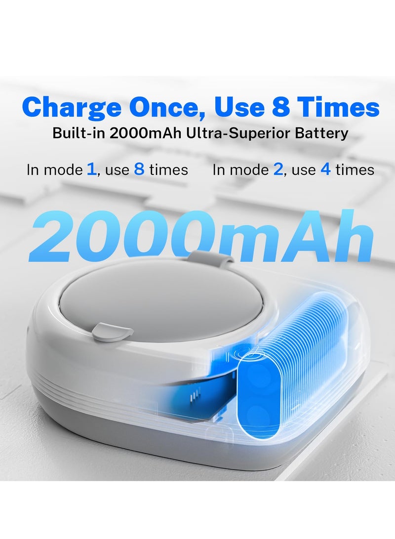 Zikra Ultrasonic Retainer Cleaner, Cordless and Portable, Retainer Cleaner Machine with 2000mAh, 50kHz Dental Cleaning Pod for All Dental Retainer Mouth Guard Aligner Whitening Trays - Image 5