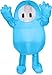 InSpirit Designs Fall Guys Blue Inflatable Kids Costume Officially Licensed Halloween Outfit for Boys and Girls Fall Guys Inflatable - Image 2