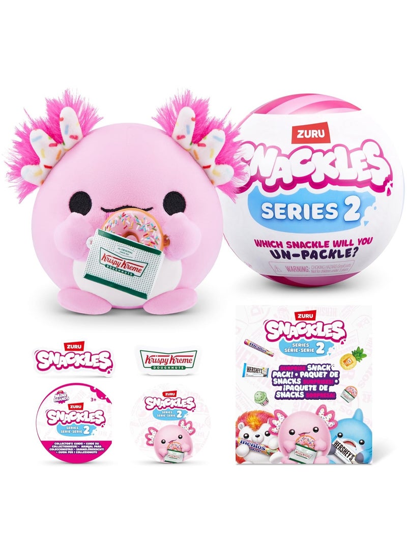 SNACKLES Snackles Series 2 Mystery UNbox 5 Inch Plush in Capsule by ZURU, Ultra Soft Plush, Collectible Plush with Real Licensed Brands, Stuffed Animal  - Image 1