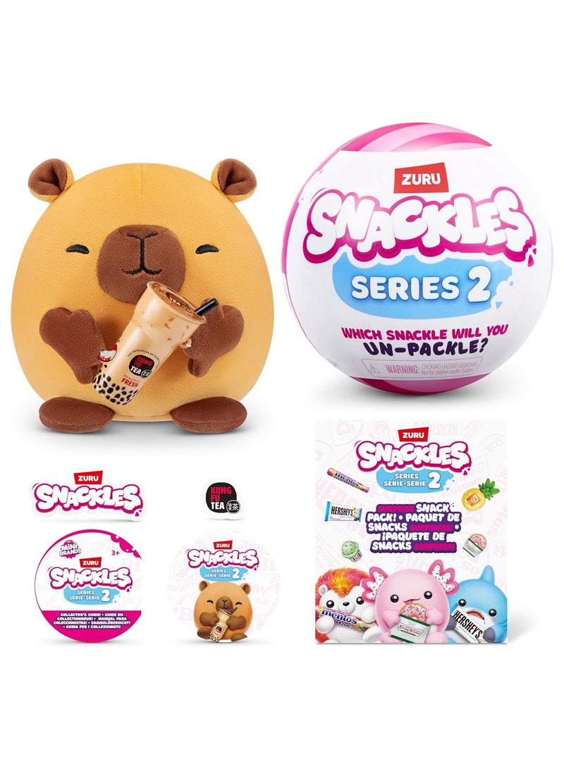SNACKLES Snackles Series 2 Mystery UNbox 5 Inch Plush in Capsule by ZURU, Ultra Soft Plush, Collectible Plush with Real Licensed Brands, Stuffed Animal  - Image 2