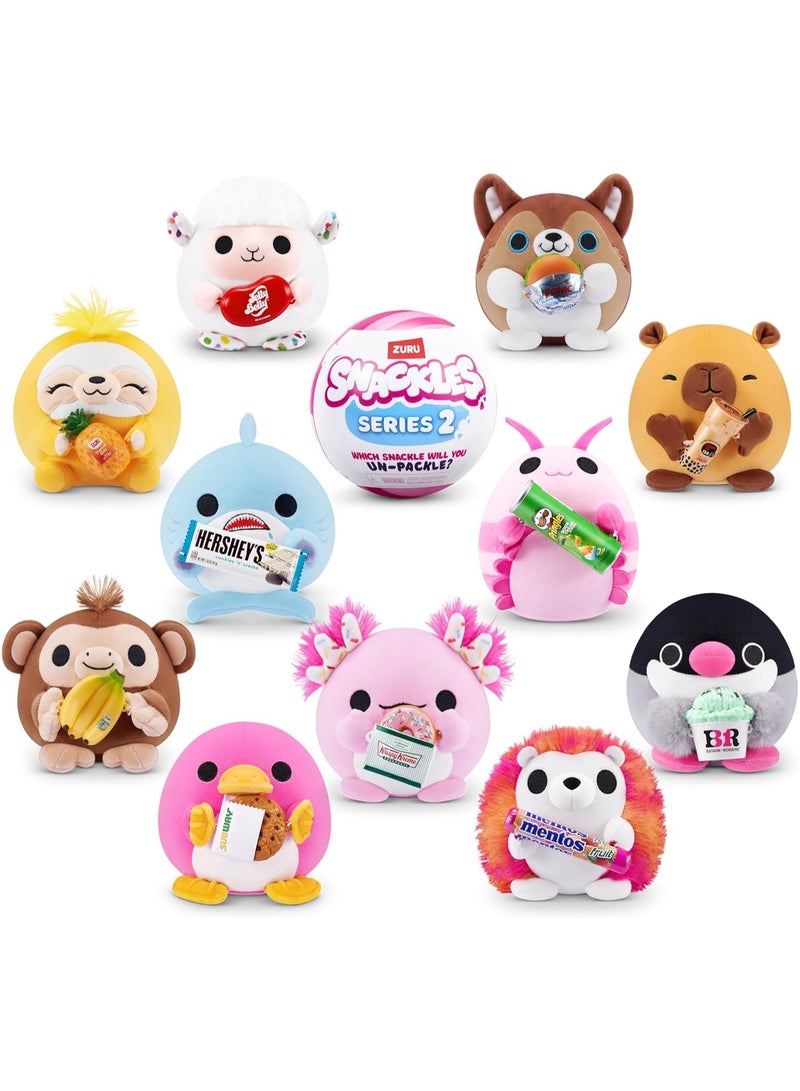 SNACKLES Snackles Series 2 Mystery UNbox 5 Inch Plush in Capsule by ZURU, Ultra Soft Plush, Collectible Plush with Real Licensed Brands, Stuffed Animal  - Image 3