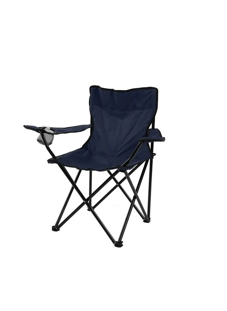 ARCOON - Folding Chair Strong Steel Structure Oxford Cloth Portable Camping Chair With Arm Chair Cup Holder With Storage Bag - Image 1
