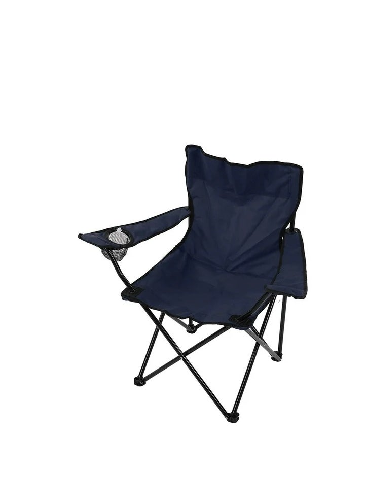 ARCOON - Folding Chair Strong Steel Structure Oxford Cloth Portable Camping Chair With Arm Chair Cup Holder With Storage Bag - Image 1