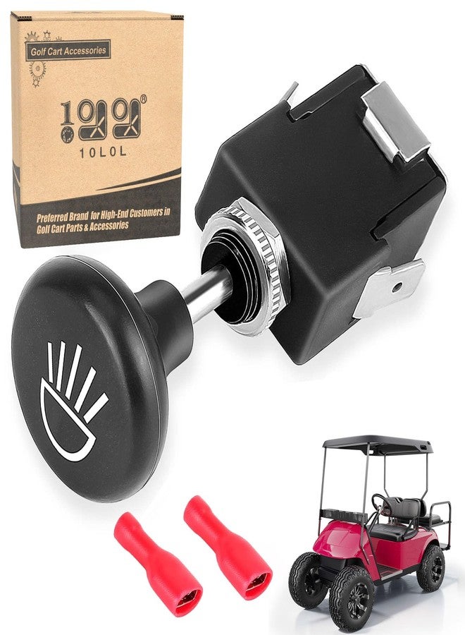 10 ال 0 ال مفتاح تشغيل/إيقاف عالمي لمصابيح عربات الجولف EZGO وYamaha وClub Car، زر إضاءة، 10L0L - Image 1