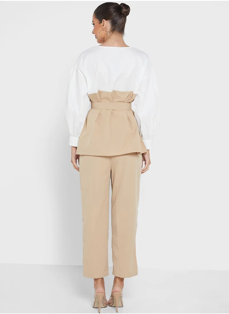 Ginger Colorblock Pants Set