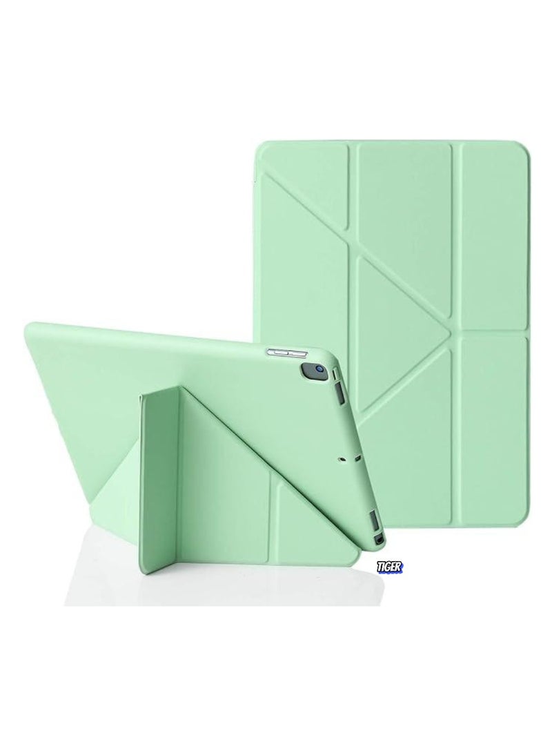 TIGER iPad 10.2 Inch Case for iPad 9th Generation 2021, iPad 8th Generation 2020 & iPad 7th Generation 2019, 5-in-1 Multiple Viewing Angles, Auto Wake/Sleep Soft Back Cover, Matcha Green - Image 1