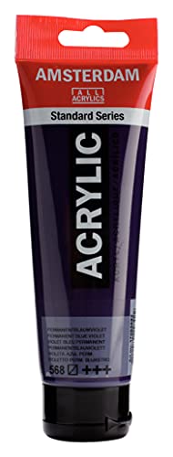 Amsterdam Standard Series Acrylic Tube 120 ml Permanent blue violet 568 (17095682) - Image 2