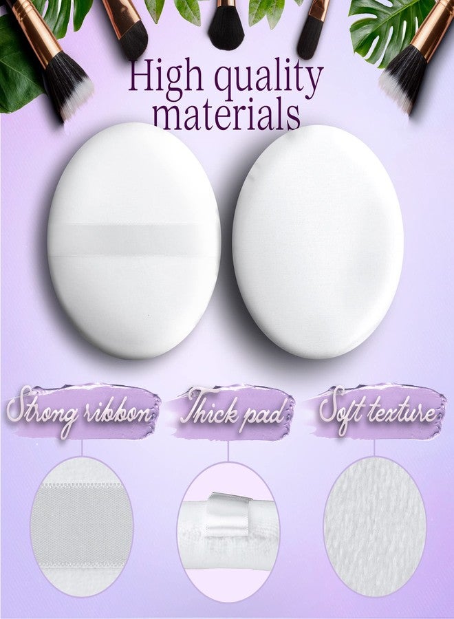 NextClimb Extra Large 4.5” White 100% Cotton Powder Puff for Makeup, Round, Comfortable to Hold - Image 5