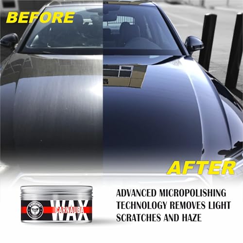 Foxcare Carnauba Hard Wax for Cars & Bikes 180g | UV Protection Car Wax | Micropolishing Scratch Remover | Long Lasting Shine 6 Months | High Gloss Paint Protection Coating - Image 4