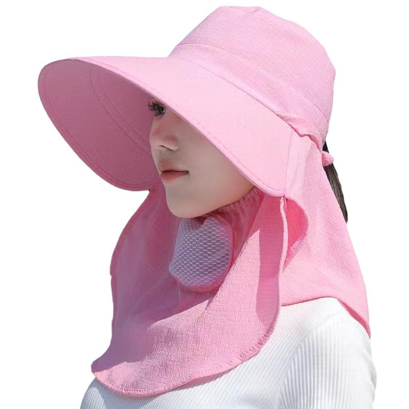 Cotton tea-picking hat, women's sun protection hat, high-end sun protection hat, UV protection hat for middle-aged and elderly people, sun hat for farm work. - Image 4