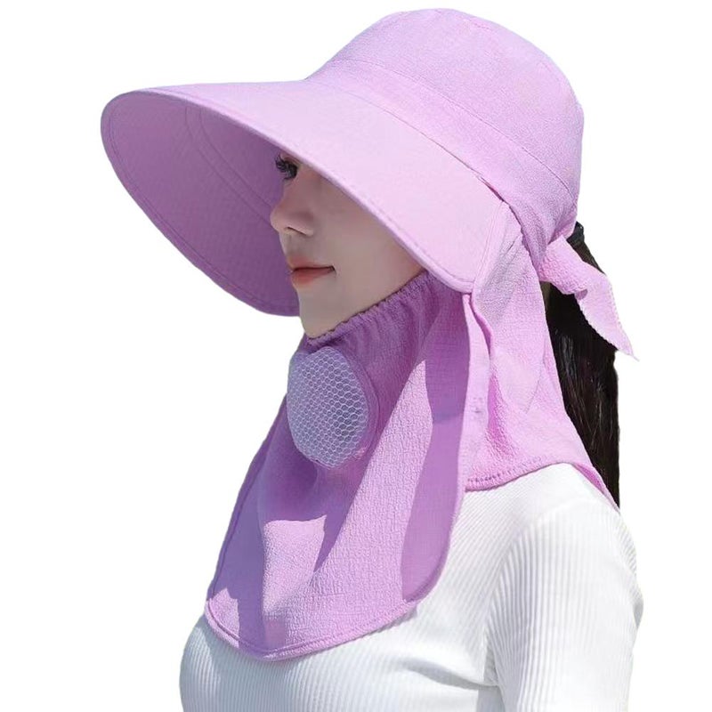 Cotton tea-picking hat, women's sun protection hat, high-end sun protection hat, UV protection hat for middle-aged and elderly people, sun hat for farm work. - Image 3