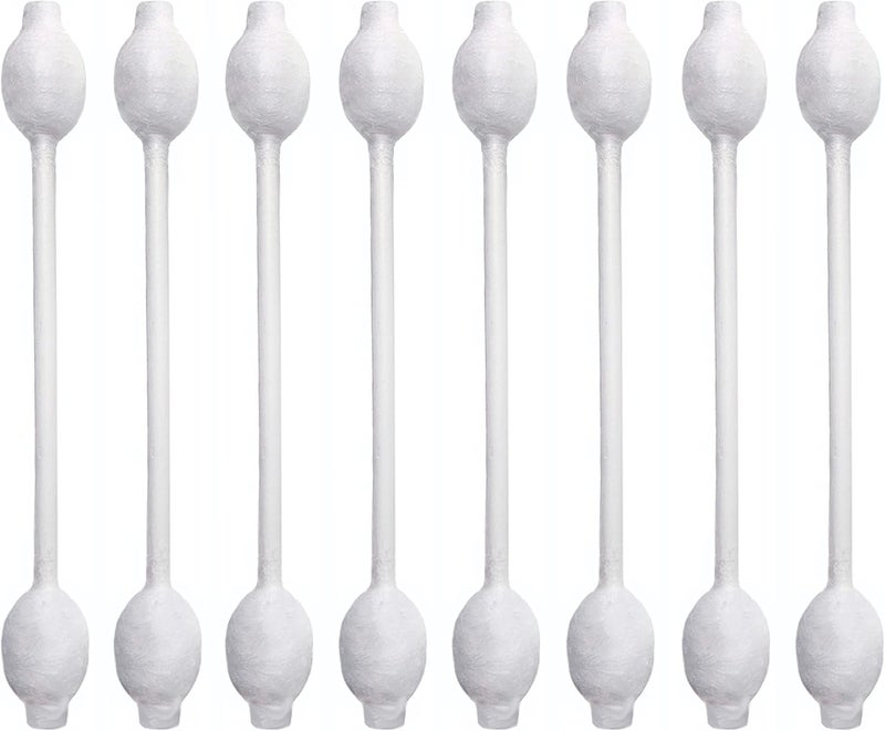 CGR 300pcs Baby Safety Cotton Swabs with Large Tips for Newborn, Babies, Kids, Children, 100% Organic Cotton, White Paper Sticks, 5 Pack of 60 Swabs Total(5 Paper Boxes) - Image 2