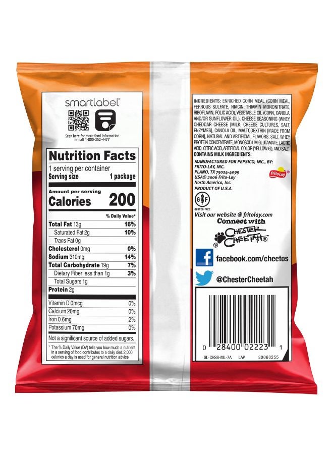 Cheetos Crunchy Chips 35.4g  - Image 2