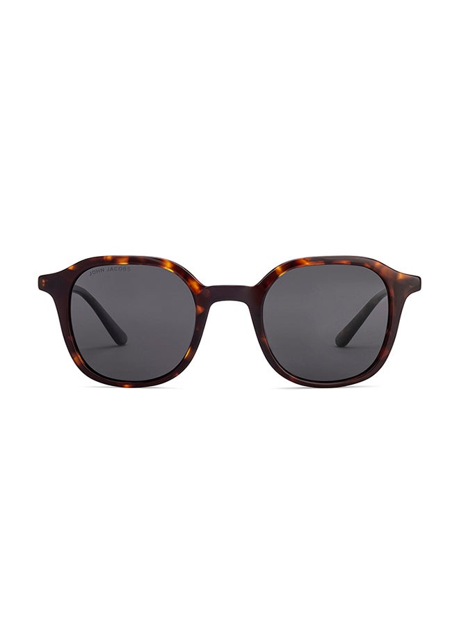 John Jacobs Unisex John Jacobs | Tortoise - Grey | Full Rim Square Stylish & Premium UV Protected Sunglasses | JJ Acetate | Polarized and 100% UV Protected | Men & Women | Medium | JJ S17339 - Image 2