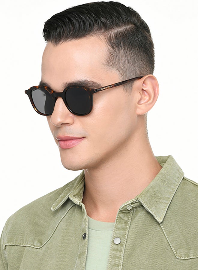 John Jacobs Unisex John Jacobs | Tortoise - Grey | Full Rim Square Stylish & Premium UV Protected Sunglasses | JJ Acetate | Polarized and 100% UV Protected | Men & Women | Medium | JJ S17339 - Image 3
