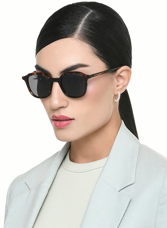 John Jacobs Unisex John Jacobs | Tortoise - Grey | Full Rim Square Stylish & Premium UV Protected Sunglasses | JJ Acetate | Polarized and 100% UV Protected | Men & Women | Medium | JJ S17339 - Image 4