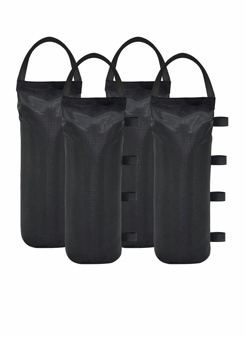 Generic 4-Pack Extra Large 112 LBS Pop Up Canopy Weights Sand Bags for Instant Tents - Durable Black (Sand Not Included)  - Image 1