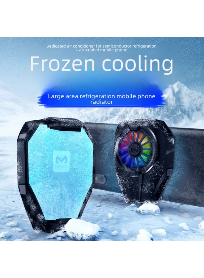 Rice Ink DL05 Mobile Phone Radiator Memo Digital Display Shift Magnetic Semiconductor Cooler Game Handle-Color:PAD6K Tablet Handle  - Image 4