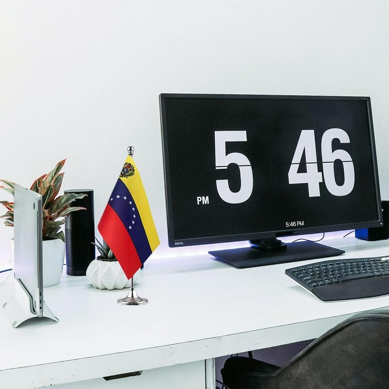 mflagperft Venezuela Flag Venezuelan Flags, Small Mini Venezuelan Desk Flag, Used for Table Office Classroom Home Patriotic Events Decorations - Image 5