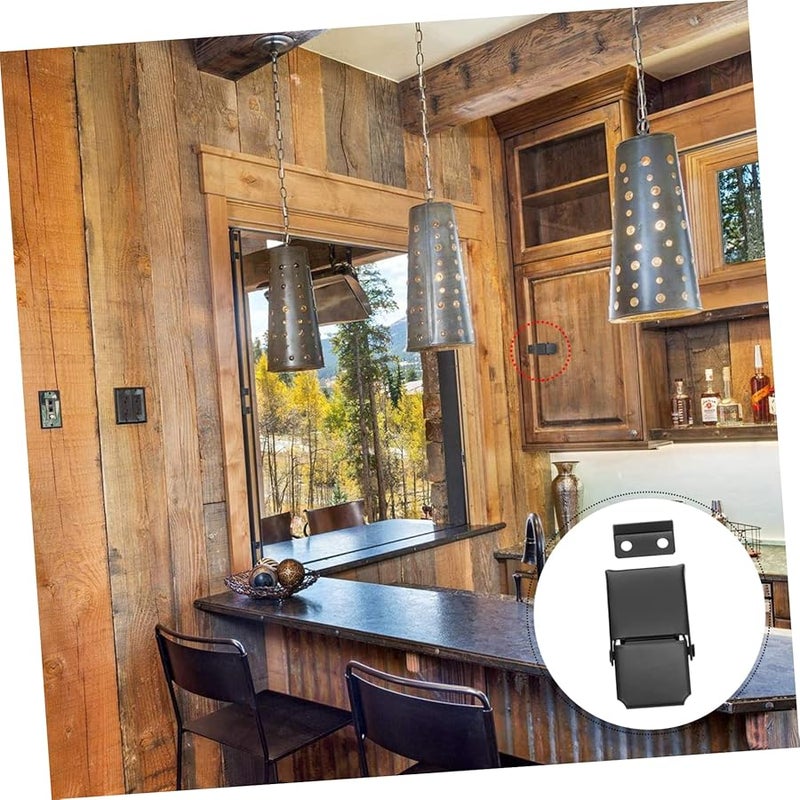 Stainless Steel Toggle Latch Buckle 2 Pack Black Hasp Clasp for Box Cabinets Secure Storage - Image 3