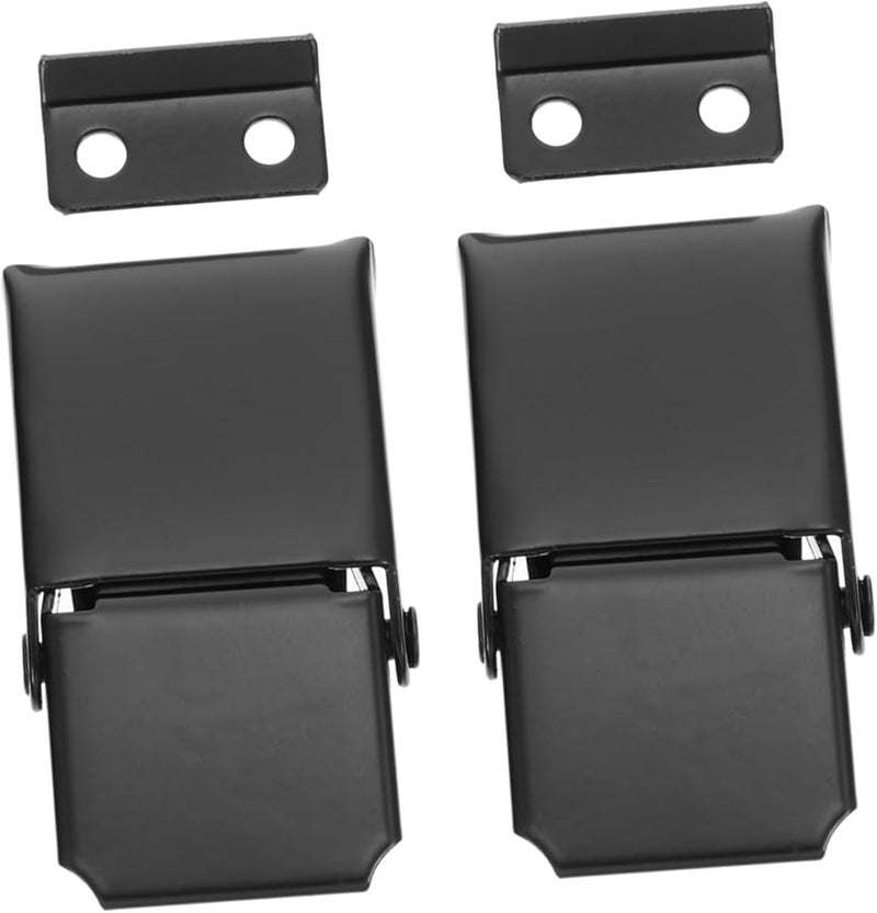 Stainless Steel Toggle Latch Buckle 2 Pack Black Hasp Clasp for Box Cabinets Secure Storage - Image 2