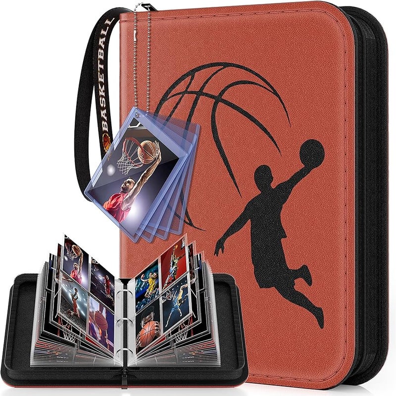 Mlikero Trading Card Binder with Sleeves,440 Pockets Basketball Card Binder,Card Binder Fits for Basketball Cards 2023-2024,Soccer Cards, Sport Cards,Trading Cards……… - Image 1