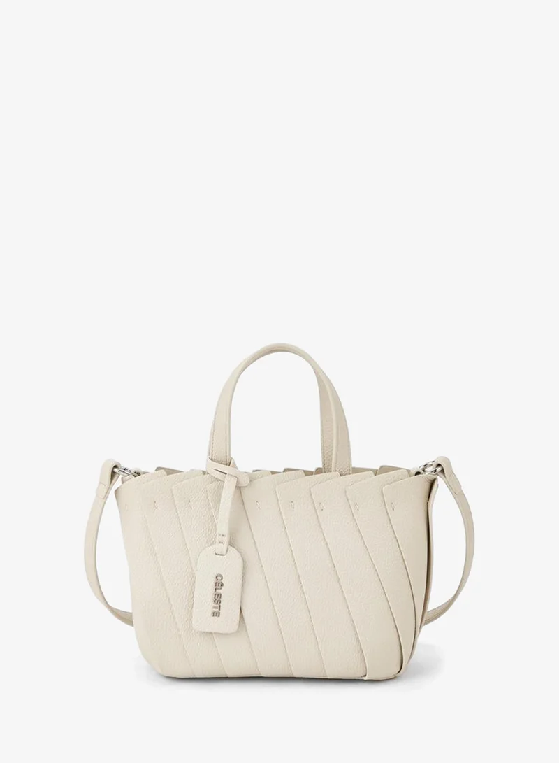 Textured Tote Bag With Adjustable Strap