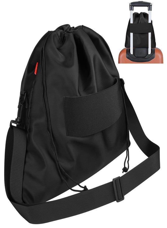 Homakover Travel Neck Pillow Bag for memory foam travel pillow,Luggage Travel Pillow Drawstring Bag Carrying Case with Trolley Sleeve&Adjustable Strap,Easily Attaches to Luggage,Backpacks - Image 1