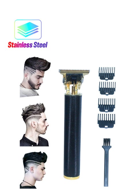 Professional Hair Clipper Beard Shaver Beard Trimmer And Outline Edgers Shaver Rechargeable And Washable With High Quality Sharp And Accurate Blades And Multi Size Combs Elegant Design