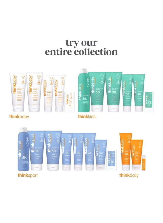 Think Sport Spf 30 Face & Body Mineral Sunscreen Stick - Safe, Natural, Water Resistant Sun Cream - Vegan, Reef Friendly Uva/Uvb Sun Protection For Sports & Active Use, 0.64Oz - Image 5