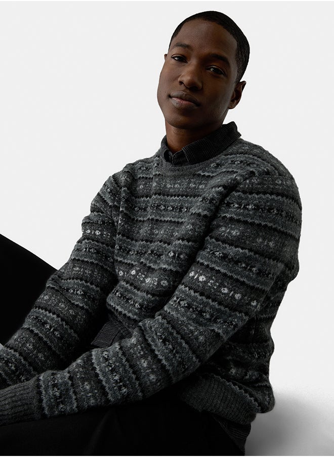 American Eagle - AE Cozy Cabin Fairisle Sweater - Image 1
