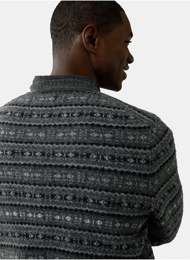 American Eagle - AE Cozy Cabin Fairisle Sweater - Image 1