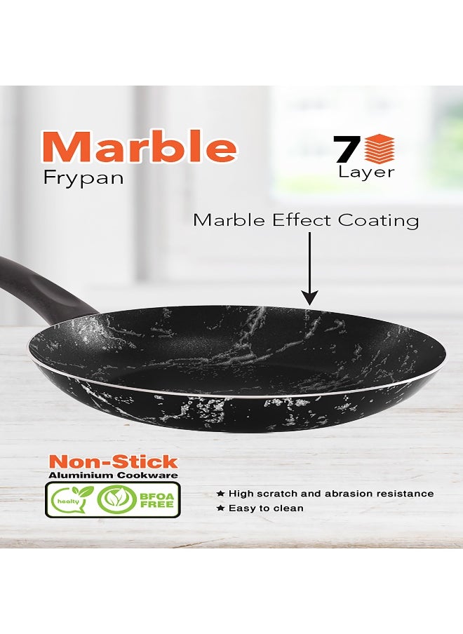 Grandi Grandi 4 piece marble frypan set   black  - Image 2