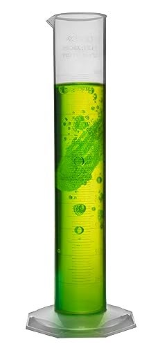 EISCO EISCO Plastic Graduated Cylinder 500mL  Class B  Stable Hexagonal Base  Premium Polypropylene  Lab Cylinder Measuring Cylinder 