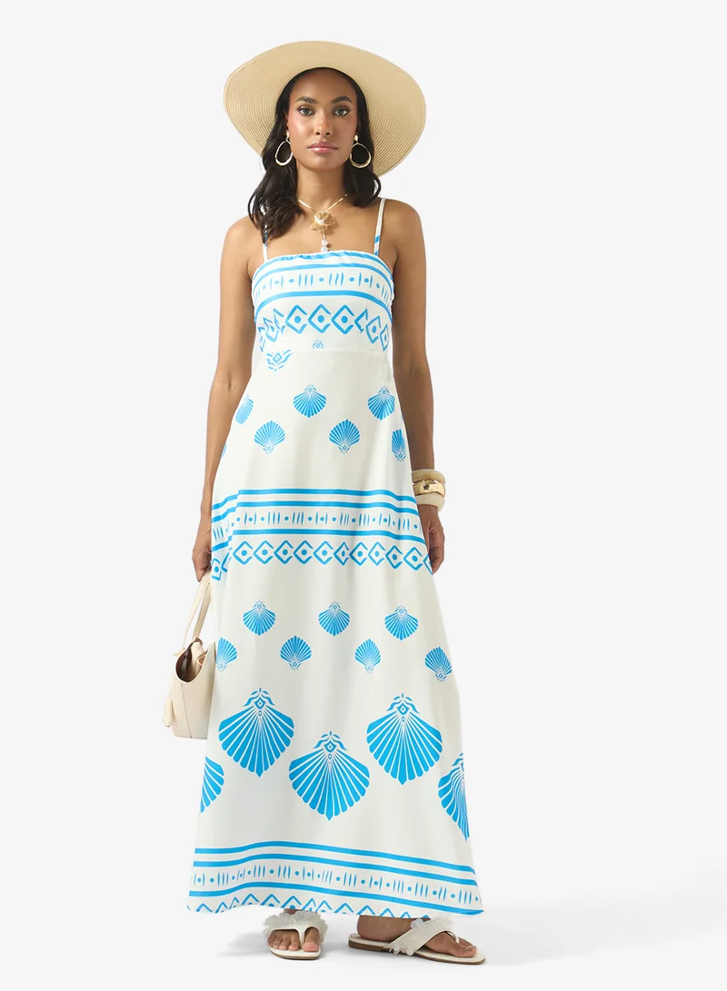Soleira  Monochrome Printed Dress for Women | Best Price UAE