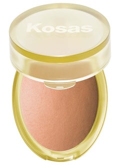 Kosas Kosas The Sun Show Glowy Warmth Talc-Free Baked Bronzer, Beachy - Light Medium Bronze 6g - Radiant, Natural Glow  - Image 1